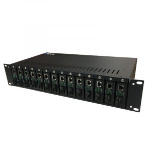 16 slot media converter chassis