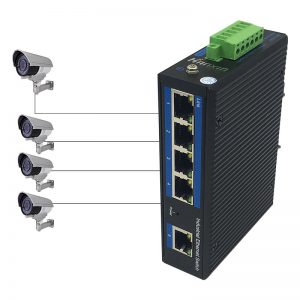 4-port 10/100/1000BASE-TX PoE + 1G uplink Industrial PoE Switch - Industrial PoE Switches - 2