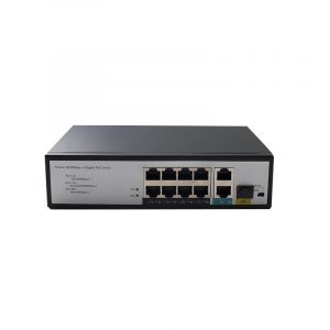 8 Ports 10/100Mbps PoE Switch with 2 Gigabit RJ45 and 1 SFP Uplink HX308EP-2G1SFPN