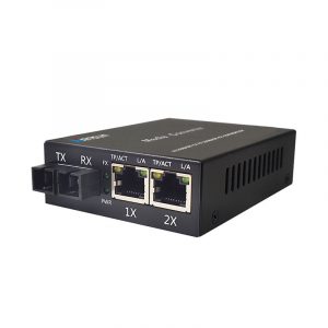 2RJ45 100M Dual-fiber media converter