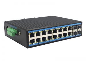 16-port 10/100/1000BASE-TX+4G SFP Managed Industrial Switch