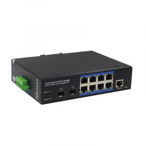 8-port 10/100/1000BASE-TX+2G SFP Managed Industrial PoE Switch