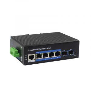 4-Port 10/100/1000BASE-TX+2G SFP Managed Industrial PoE Switch