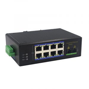 8-port 10/100/1000Mbps RJ45+2G SFP Industrial Ethernet Switch