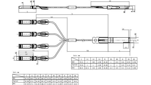 40G QSFP+BREAKOUT AOC - AOC (Active Optical Cable) - 2