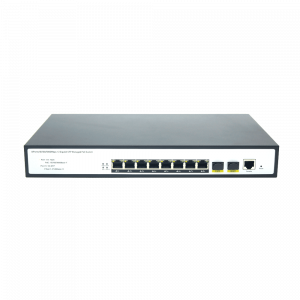 8 Ports 10/100/1000Mbps Managed PoE Switch with 2 Ports 2.5G  SFP+ HX308GPM-225SFP+