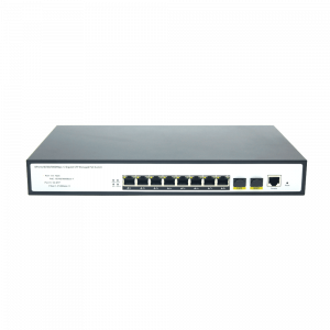 8-Port 2.5GBase-T Web Smart PoE+ Switch with 2 x10G SFP+ Slots HX30825GPM-2SFP+