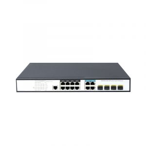8 Ports 10/100/1000Mbps Managed PoE Switch with 4 Gigabit Combo HX308GPM–4G4SFP