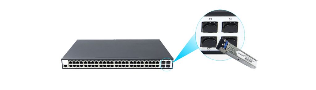 48 Ports 10/100/1000Mbps Managed PoE Switch with 4 Ports 10G SFP+ HX348GPM--4SFP+-L2 - Managed Gigabit PoE Switch With 10G SFP+ Uplink - 8